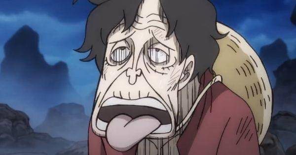 Luffy melemah akibat kehabisan tenaga ( Dok. Toei Animation / One Piece )
