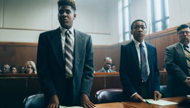 Asante Blackk dan Jharrel Jerome di serial When They See Us (2019) (dok. Netflix/When They See Us)