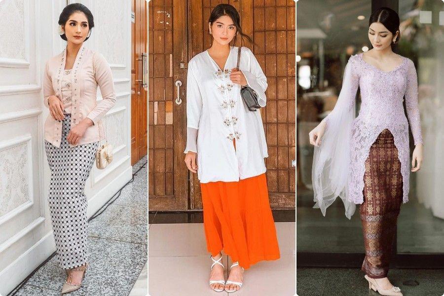 7 Dress hingga Kebaya ala Debi Sagita, Cucok buat Pesta