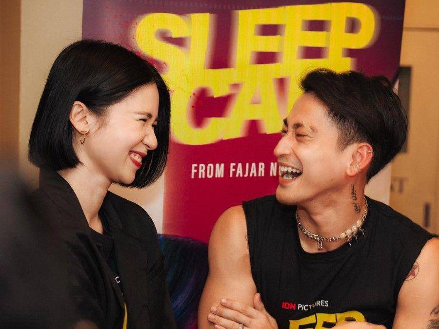 potret Laura dan Bio One di Press Conference film Sleep Call (instagram.com/laurabas)