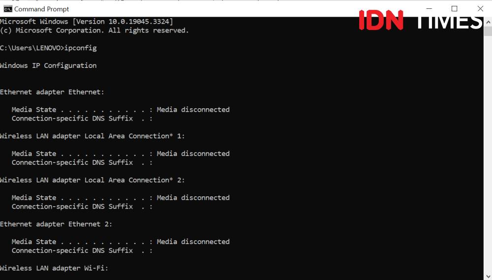 ilustrasi Command Prompt di Windows (IDN Times/Rifki Wuda Sudirman)