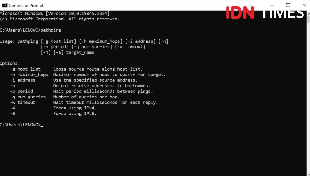 ilustrasi Command Prompt di Windows (IDN Times/Rifki Wuda Sudirman)