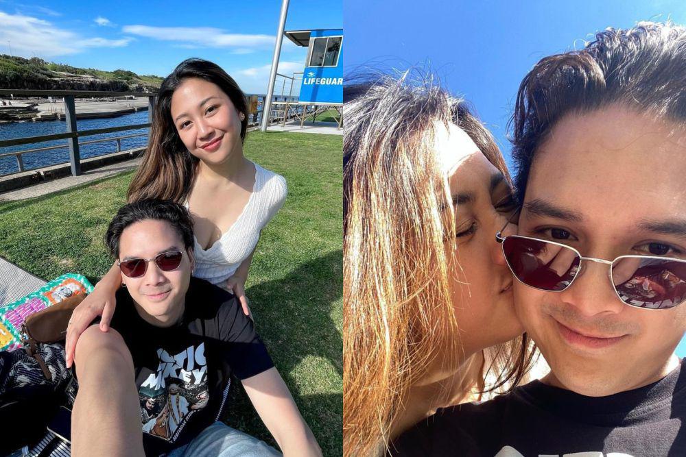 10 Potret Sherina Munaf dan Baskara Trip ke Sydney, Selalu Romantis!