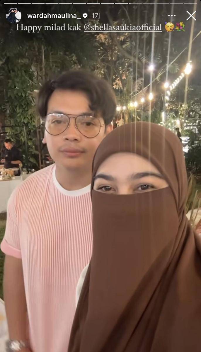 potret artis di pesta ulang tahun Shella Saukia (Instagram.com/wardahmaulina_)