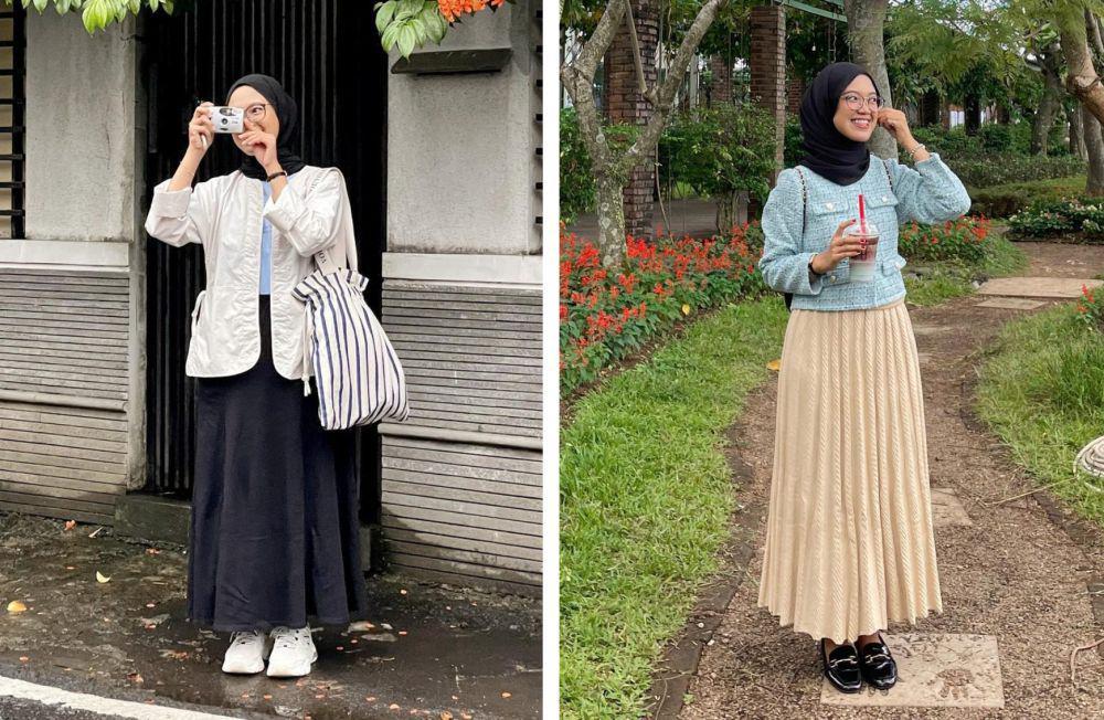9 Ide Item Padu Padan Skirt ala Fitrah Ayudia, Boyish hingga Elegan
