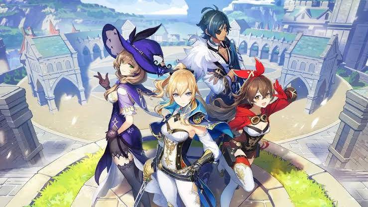 empat anggota Knights of Favonius (dok. HoYoverse/Genshin Impact)