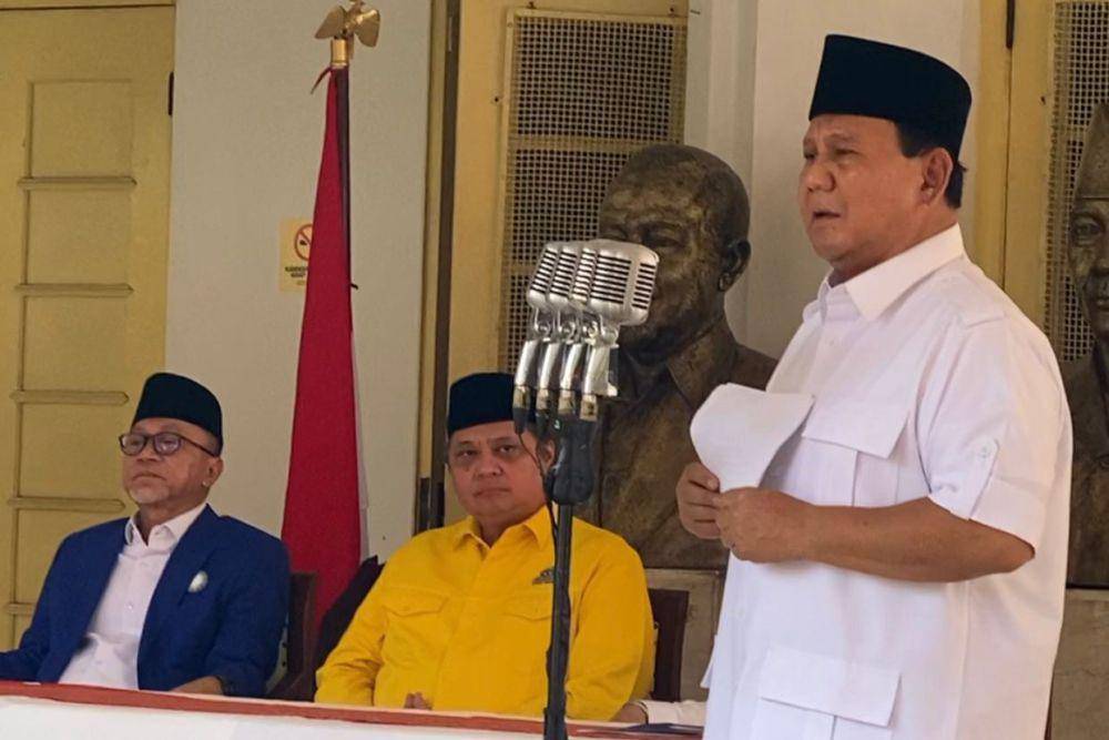 Prabowo Subianto, Airlangga Hartarto (Golkar), dan Zulkifli Hasan (Dok. Golkar)