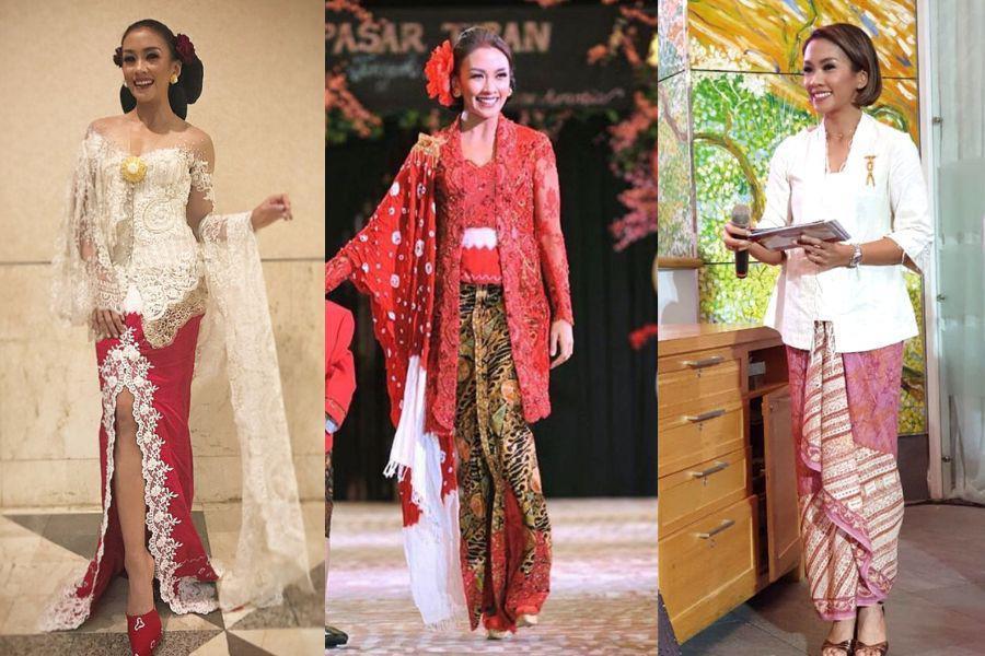 14 Gaya Kebaya ala Melanie Putria, Bersahaja bak Putri Keraton!