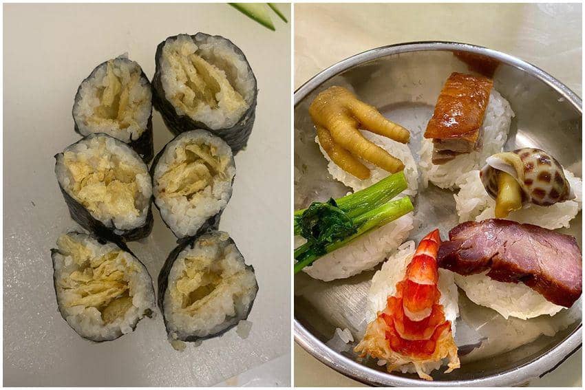 10 Jenis Sushi Gak Masuk Akal, Ada Pakai Ceker Ayam!