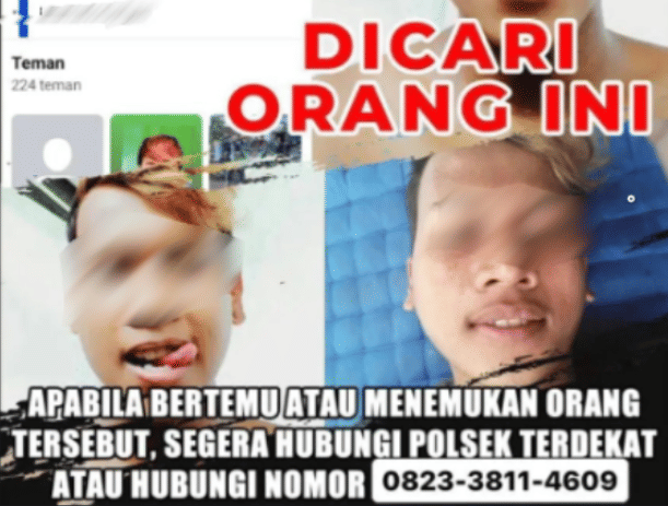 Beredar Luas Foto Terduga Pembunuh Nenek di Situbondo