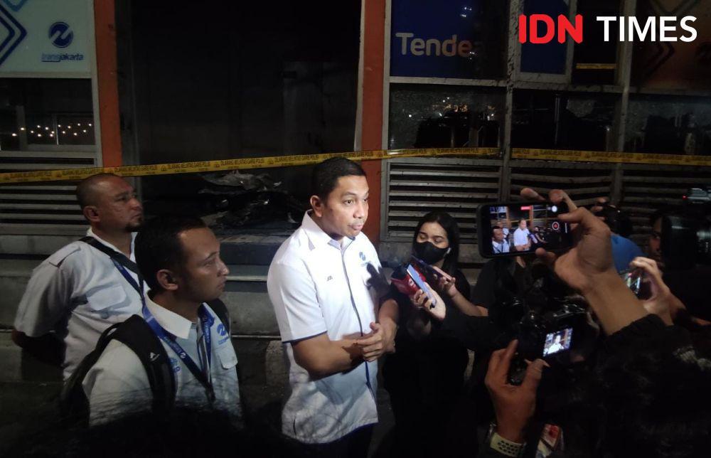 Halte Tendean Kebakaran, TransJakarta: Tak Ganggu Jalur Koridor 13