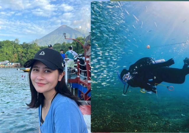 7 Potret Seru Prilly Latuconsina Liburan di Ternate, Asyik Diving