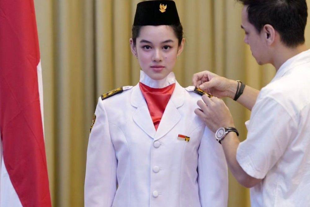 7 Potret Shaista Anak Rionaldo Stockhorst Jadi Paskibra di Sekolah!