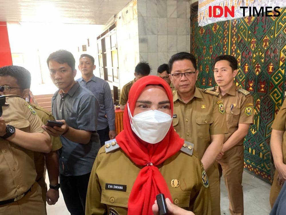 Wali Kota Bandar Lampung, Eva Dwiana. (IDN Times/Rohmah Mustaurida)