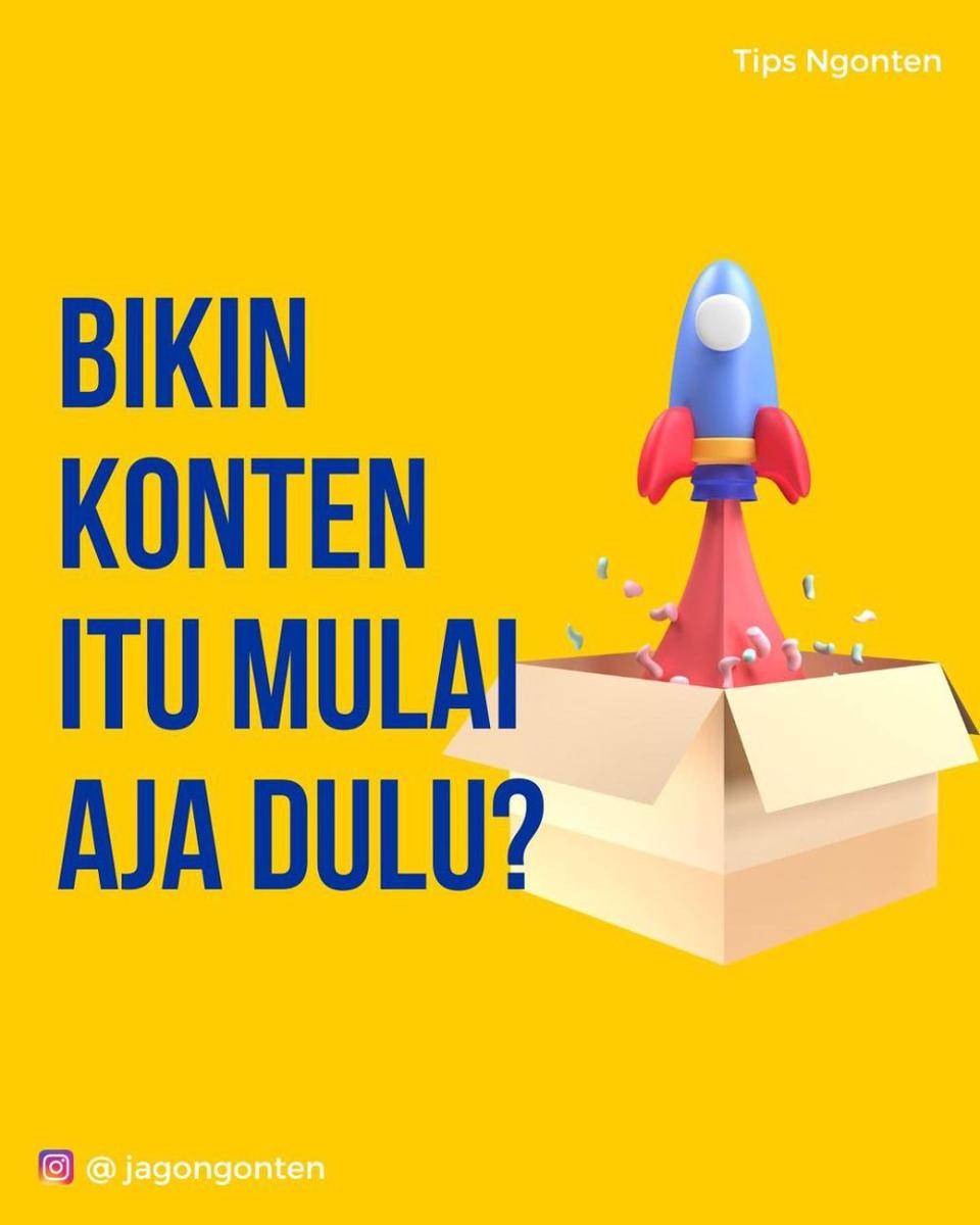 Foto salah satu postingan di akun instagram Jagongonten (instagram.com/jagongonten)