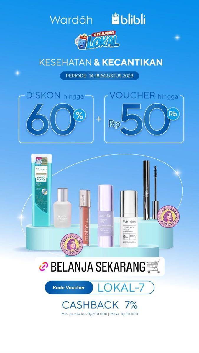 Promo Skincare dan Makeup Edisi Kemerdekaan (instagram.com/wardahbeauty)