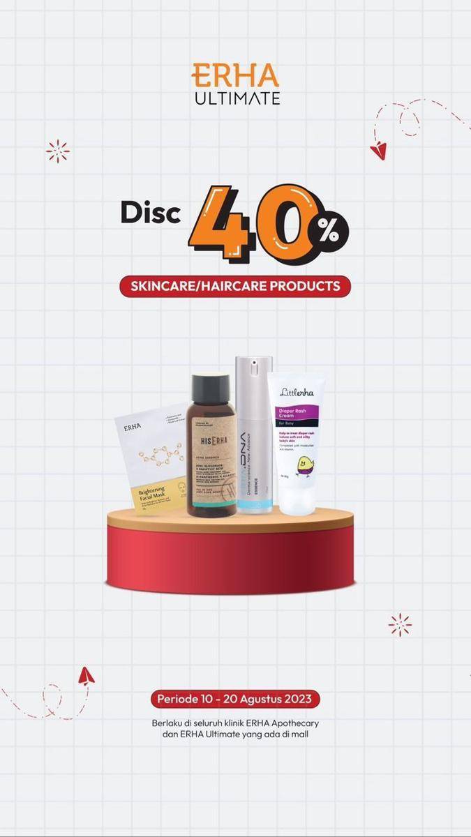 Promo Skincare dan Makeup Edisi Kemerdekaan (instagram.com/erha.dermatology)
