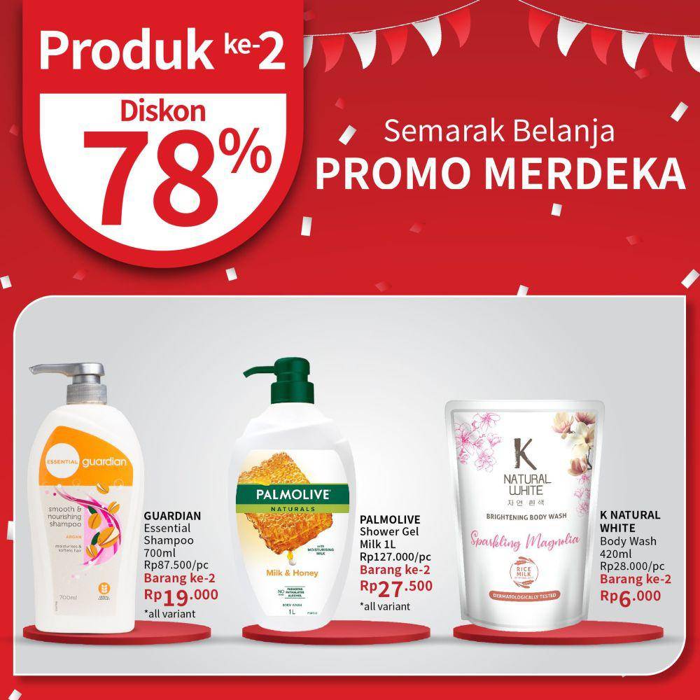 Promo Skincare dan Makeup Edisi Kemerdekaan (instagram.com/guardian_id)