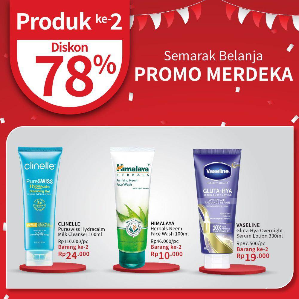 Promo Skincare dan Makeup Edisi Kemerdekaan (instagram.com/guardian_id)