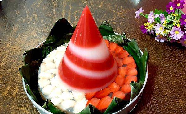 ilustrasi resep tumpeng 17 Agustus dari puding semangka (youtube.com/Rosita susi)
