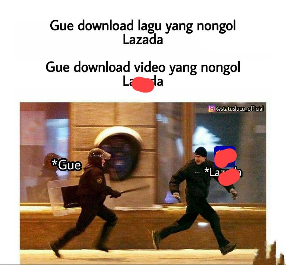 meme dikejar (instagram.com/statuslucu_official)