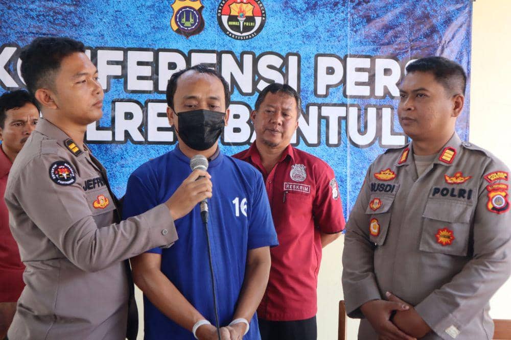Pria di Bantul Ditangkap Usai Jambret Kalung Tetangganya