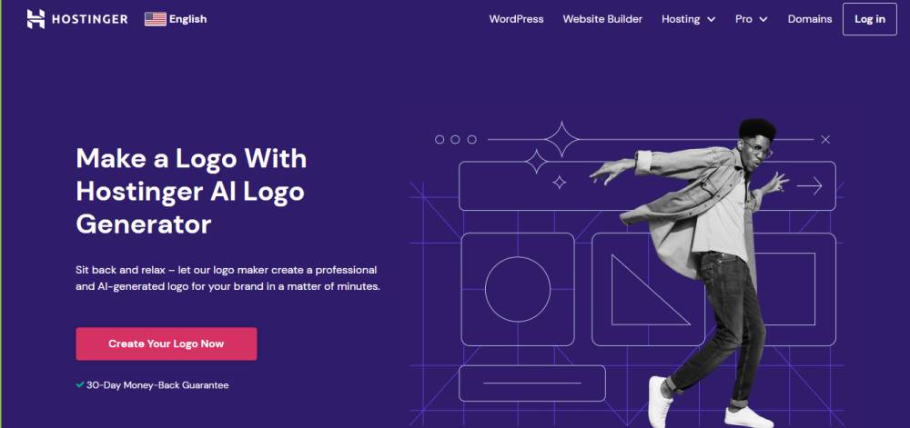 Tampilan Hostinger AI Logo Generator. (Hostinger.com)