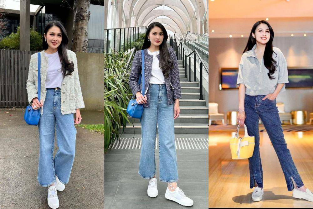 ide outfit dengan celana jeans ala Sandra Dewi (instagram.com/sandradewi88 | instagram.com/sandradewi88 | instagram.com/sandradewi88)
