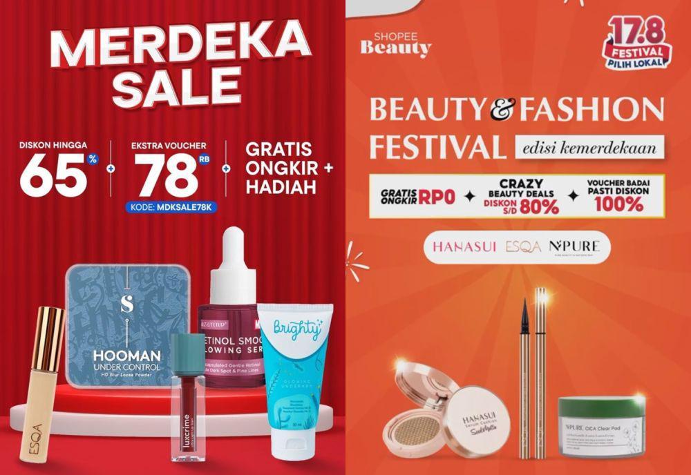 14 Promo Skincare dan Makeup Edisi Kemerdekaan, Banjir Diskon