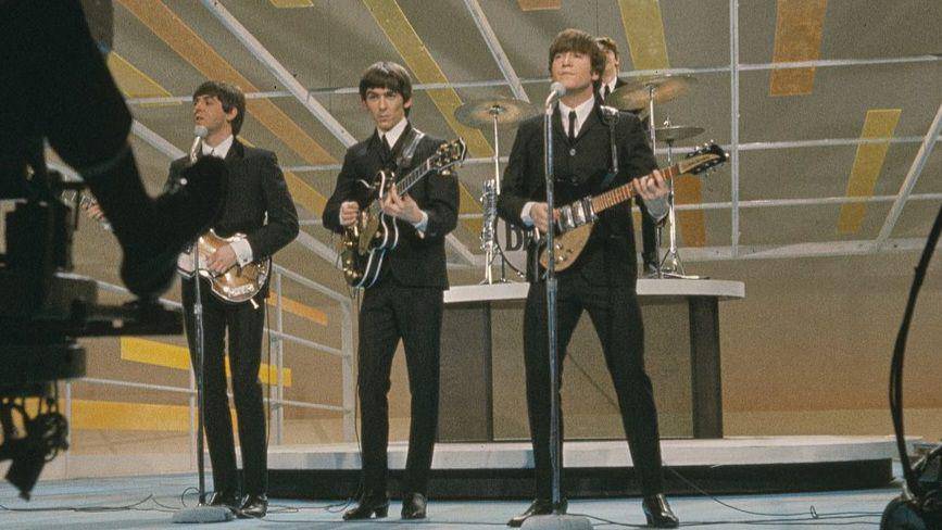 potret The Beatles tampil dalam The Ed Sullivan Show (commons.wikimedia.org/Library of Congress)