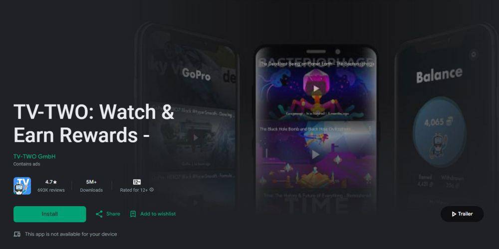 TV TWO, aplikasi penghasil uang (play.google.com)