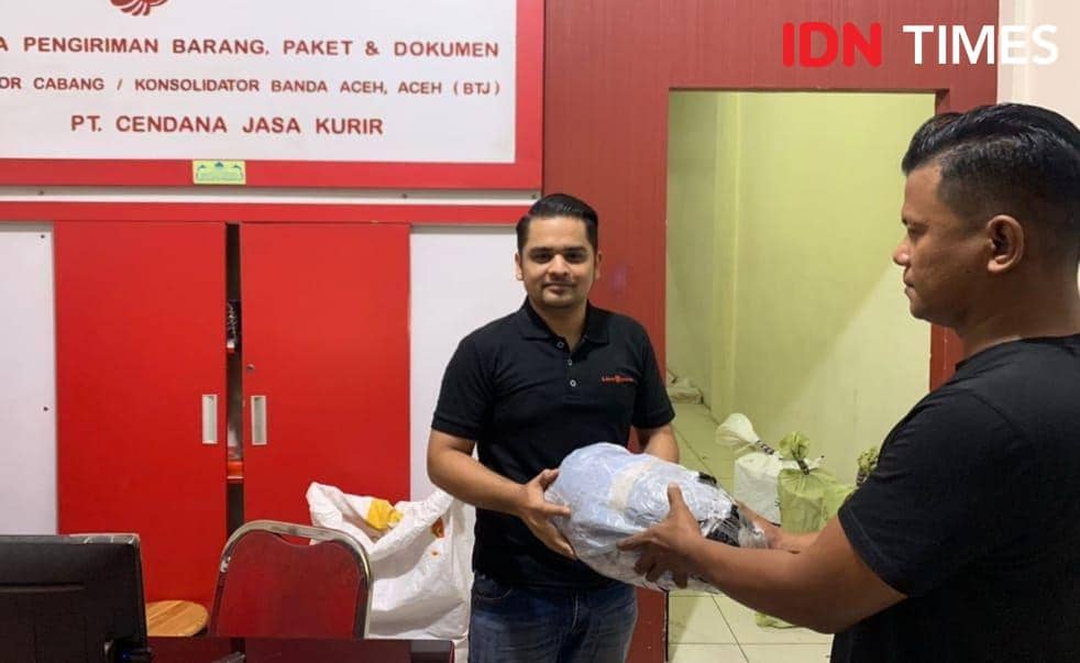 Paket berisi ganja gagal dikirim melalui jasa pengiriman barang. (Dokumentasi Humas Polda Aceh untuk IDN Times)