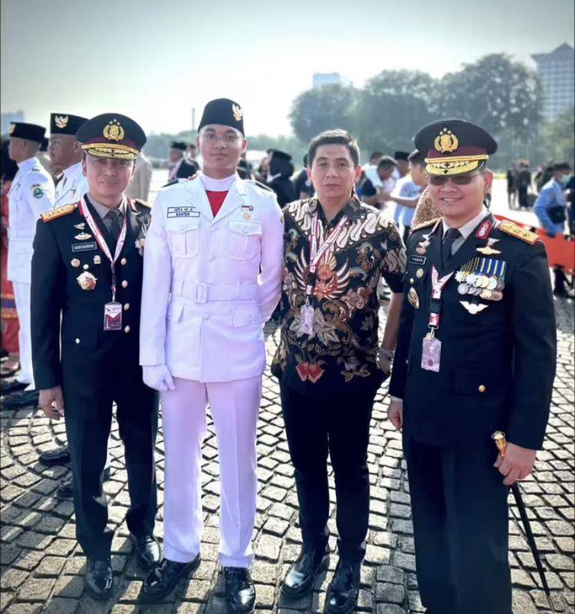 anak artis terpilih jadi anggota Paskibra (Instagram.com/sandyarifinsh)
