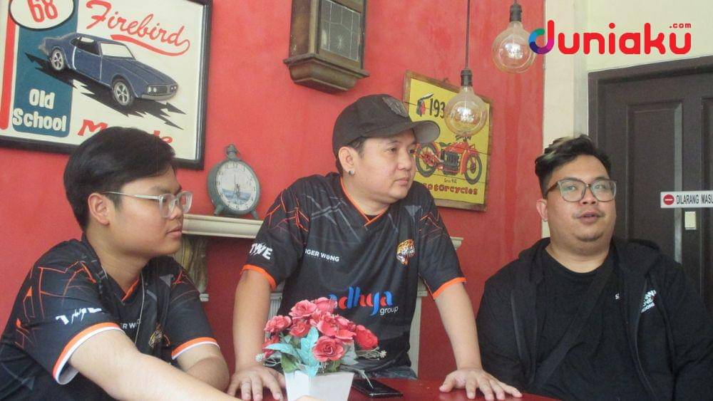 Tiger Wong Esports di Media Day FFML S8. duniaku.com/Adhitya Daniel