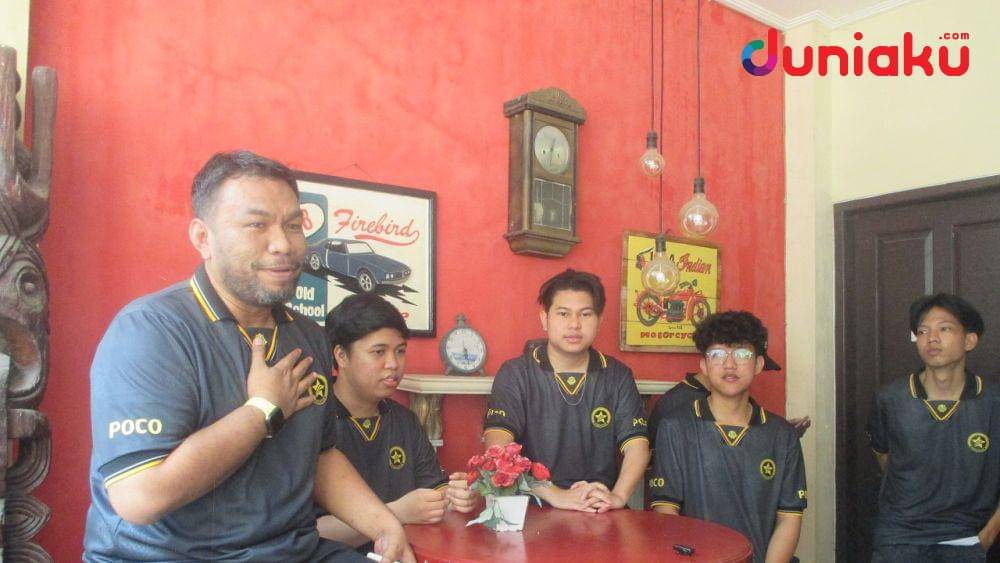 POCO Stars di Media Day FFML S8. duniaku.com/Adhitya Daniel