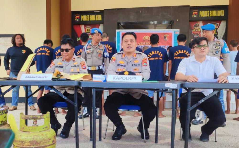 Polres Bima Kota Ungkap 26 Kasus Kriminal Selama Dua Pekan