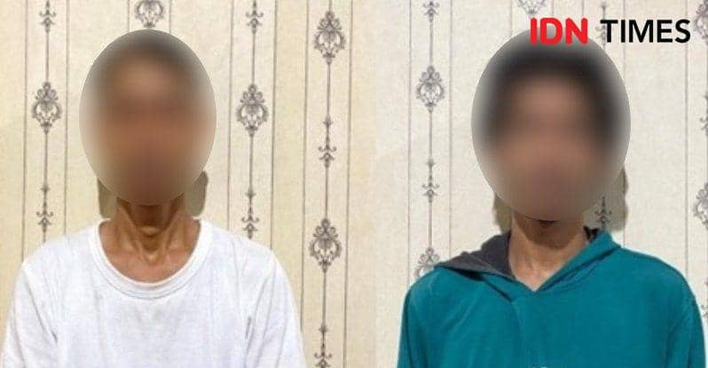 Tersangka Wo dan HA yang diamankan di polisi. Foto Humas Polres PPU (IDN Times/Ervan)