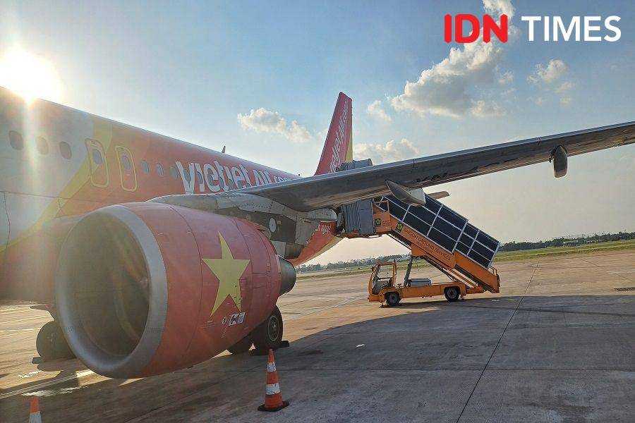 Vietjet Air (IDN Times/Dhiya Awlia Azzahra)