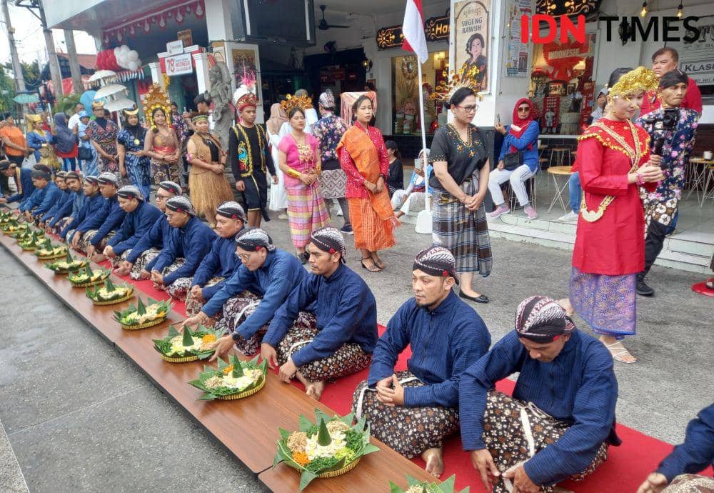 Peringatan Hari Kemerdekaan ke-78 Republik Indonesia, di kawasan Malioboro, Kamis (17/8/2023). (IDN Times/Herlambang Jati Kusumo)