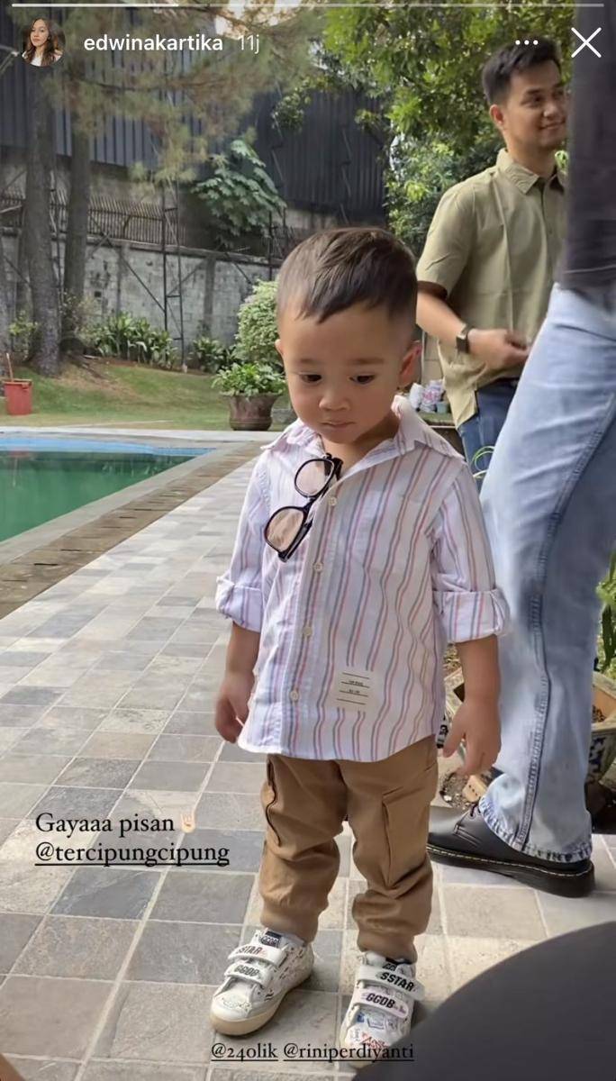 potret Rayyanza dandan parlente ala Mas Boy (Instagram.com/edwinakartika)
