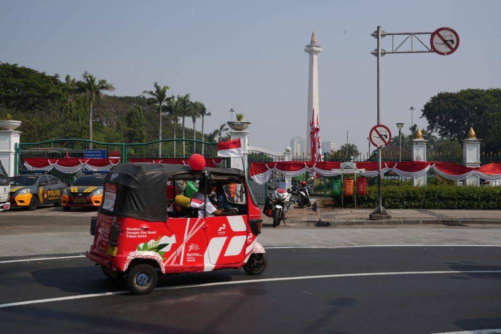 PGN menggelar kegiatan promo "Bajaj Gas Bumi Spesial Kemerdekaan" (Dok. PGN)