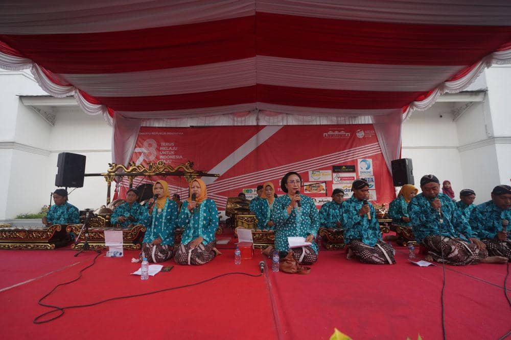 Rangkaian upacara peringatan HUT ke-78 Republik Indonesia digelar di halaman Istana Kepresidenan Gedung Agung Yogyakarta, Kamis (17/8/2023). (Dok. Istimewa)