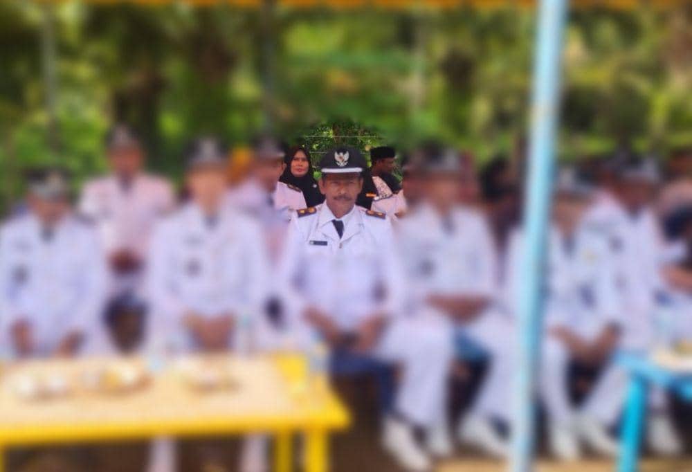 Anshari, keuchik atau kepala Desa Gleng, Kecamatan Sungai Mas, Kabupaten Aceh Barat, Aceh, meninggal dunia saat mengikuti upacara peringatan Hari Kemerdekaan Republik Indonesia ke-78 tahun. (Dokumentasi warga)
