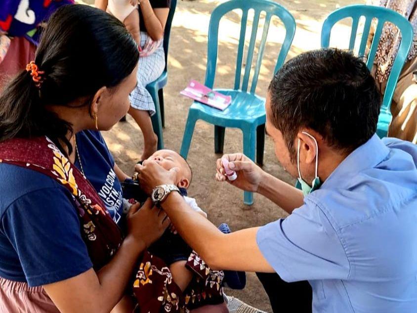 Bayi di Lotim Diberi Imunisasi Rotavirus untuk Cegah Diare Berat