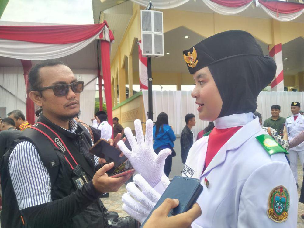Mengenal Najla, Sosok Paskibraka Pembawa Baki saat Upacara di Astaka