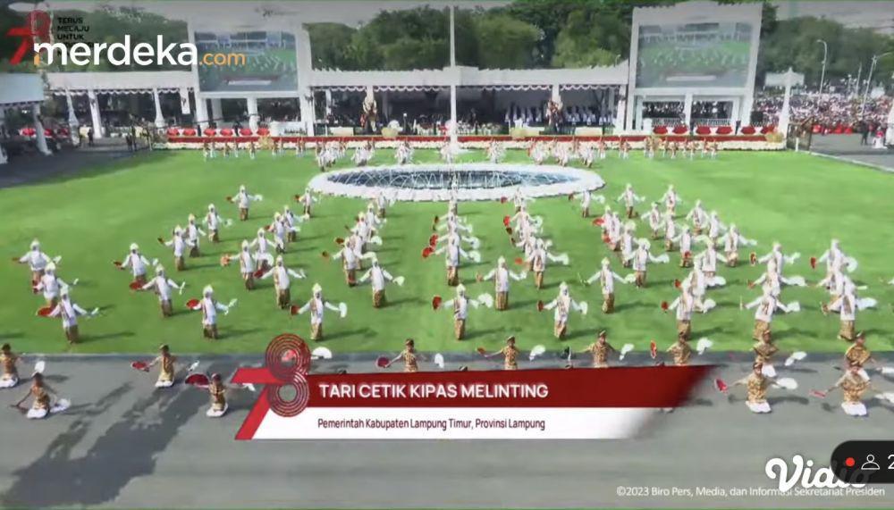 Fakta Tari Cetik Kipas Melinting Lampung Timur Tampil di Istana Negara