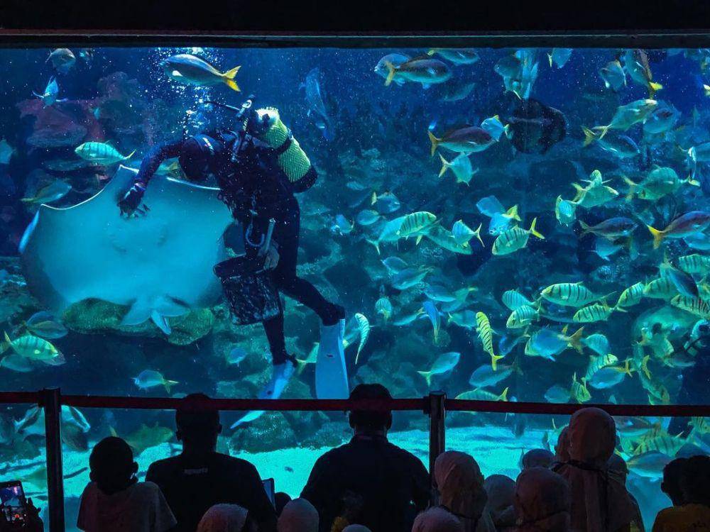 Potret Aquaria KLCC (instagram.comzuzukrahmat)