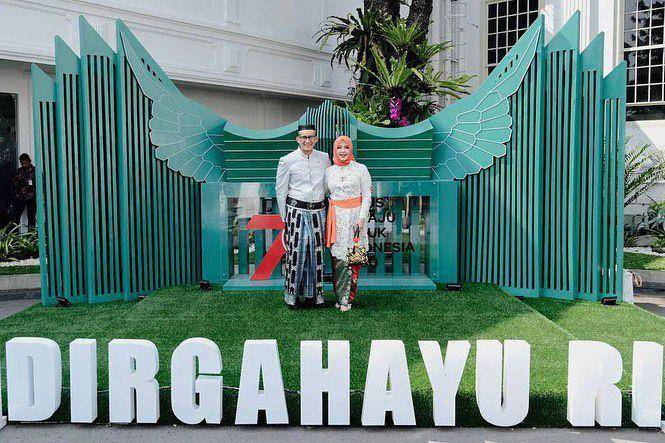 Gaya Busana Pejabat Pria Saat Hadiri Upacara HUT Ke-78 RI di Istana Merdeka (Instagram.com/sandiuno)