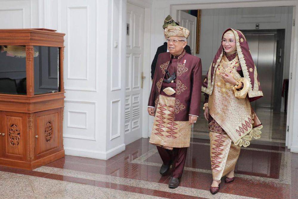 Gaya Busana Pejabat Pria Saat Hadiri Upacara HUT Ke-78 RI di Istana Merdeka (Instagram.com/kyai_marufamin)