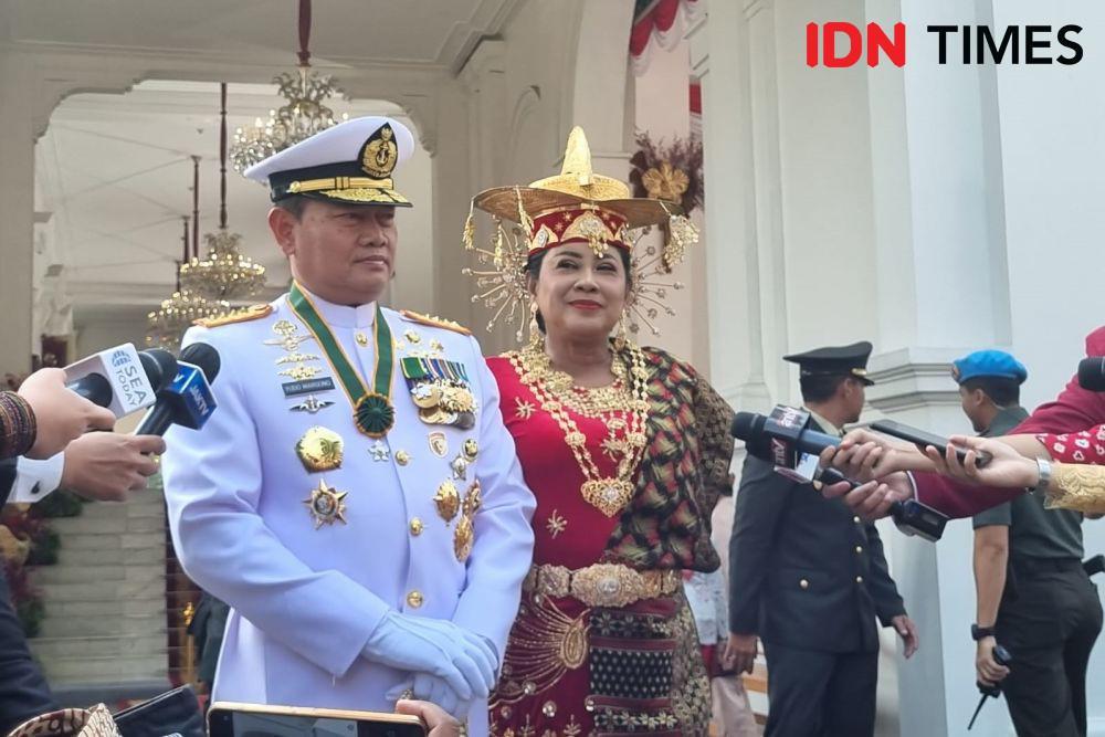 Anggun, Istri Panglima TNI Pakai Baju Adat Sumut di HUT ke-78 RI